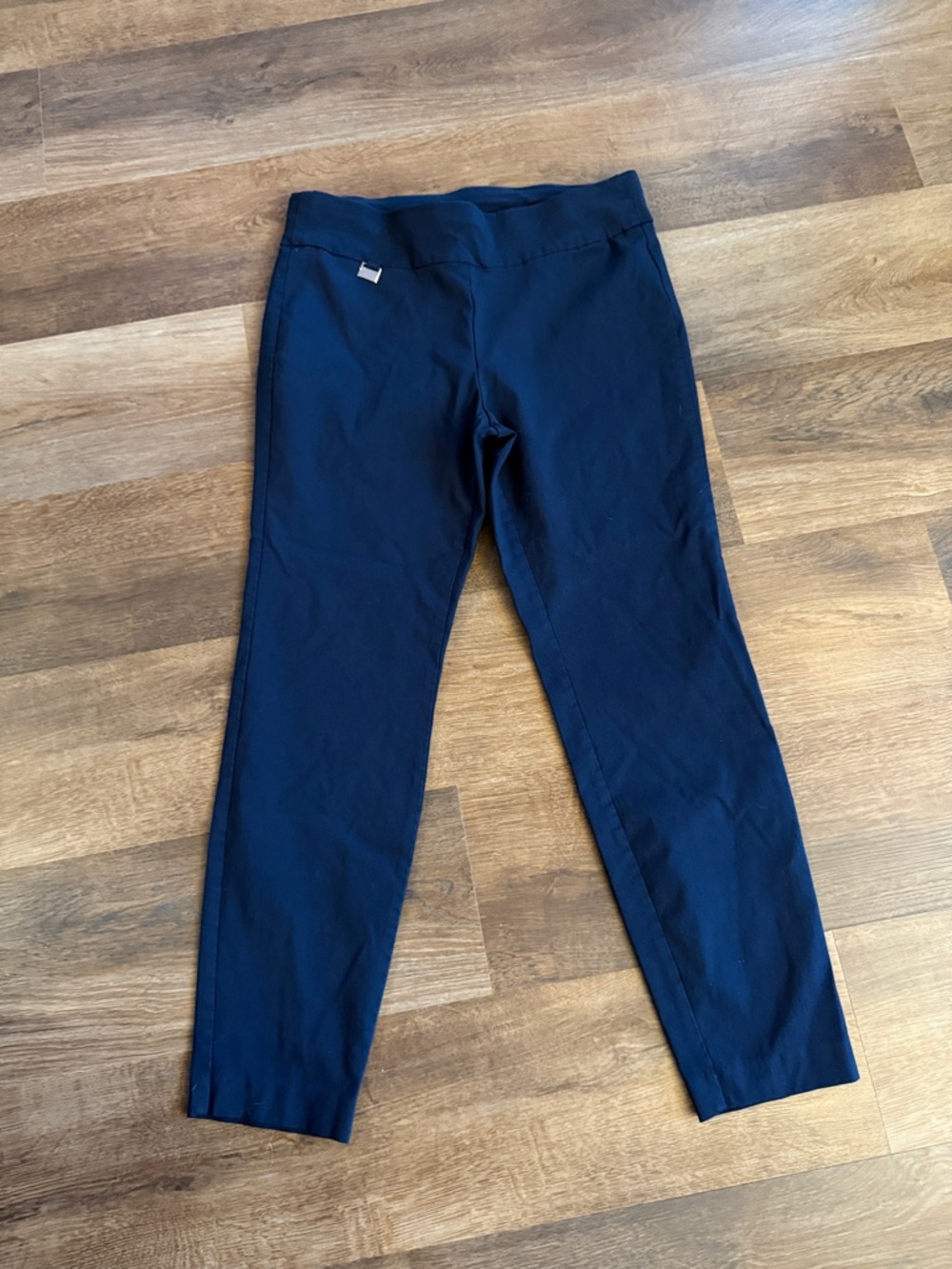 Alfani Navy Pull-On Stretch Trousers